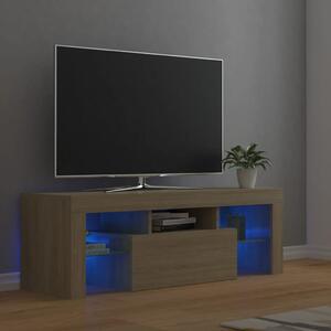 VidaXL TV ormarić s LED svjetlima boja hrasta sonome 120 x 35 x 40 cm