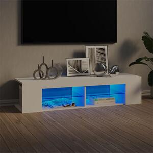 VidaXL TV ormarić s LED svjetlima bijeli 135 x 39 x 30 cm