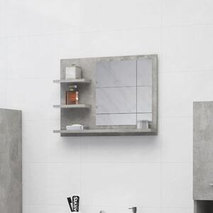 VidaXL Kupaonsko ogledalo boja betona 60x10,5x45 cm konstruirano drvo