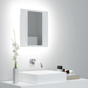 VidaXL LED kupaonski ormarić s ogledalom bijeli 40x12x45 cm akrilni