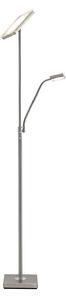 Podne Lampa Lindby, Sumani, prigušiv, Sivo, Dnevna soba, Metal, Moderan