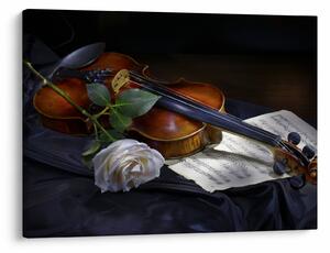 Slika - Ruže i violina (70x50 cm)