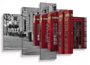 Slika - Telefonske govornice u Londonu (150x105 cm)