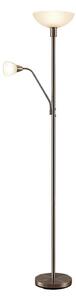 Podne Lampa Lindby, Jost, Sivo, Dnevna soba, Metal, Moderan