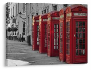 Slika - Telefonske govornice u Londonu (70x50 cm)