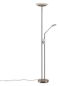 Podne Lampa Lindby, Jonne, prigušiv, Metalik, Dnevna soba, Metal, Moderan