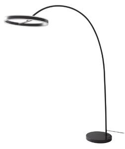 Podne Lampa Lucande, Yekta, prigušiv, Crno, Dnevna soba, Metal, Dizajn