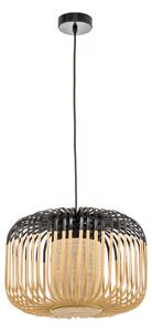 Viseće Svjetiljka Forestier, Bamboo Light S, prigušiv, Crno, Dnevna soba, Bambus, Dizajn