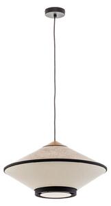 Viseće Svjetiljka Forestier, Cymbal S, prigušiv, Bež, Dnevna soba, Tkanina / tekstil, Dizajn