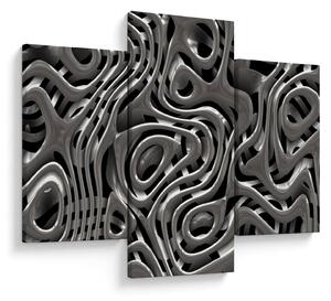 Slika - Metalna apstrakcija (90x60 cm)