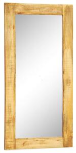VidaXL Zidno ogledalo s okvirom od masivnog drva 120 x 60 cm