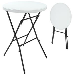 Casaria Plastični stol za zabave LYDA, Ø72x110 cm, bijeli