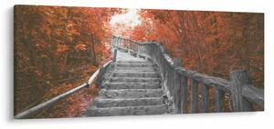 Slika - Stepenice u prirodi, narančaste (120x50 cm)