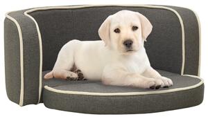VidaXL Sklopiva sofa za pse siva 76 x 71 x 30 cm platno perivi jastuk