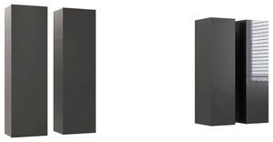 VidaXL TV ormarići 4 kom visoki sjaj sivi 30,5 x 30 x 110 cm iverica