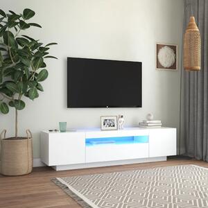 VidaXL TV ormarić s LED svjetlima bijeli 160 x 35 x 40 cm