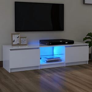 VidaXL TV ormarić s LED svjetlima bijeli 140 x 40 x 35,5 cm