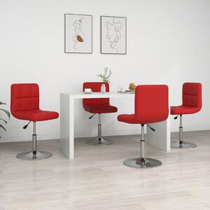 VidaXL Blagovaonske stolice od umjetne kože 4 kom crvena boja vina