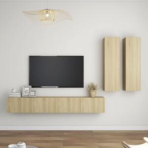 VidaXL 4-dijelni set TV ormarića boja hrasta sonome od iverice