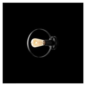 Crna zidna svjetiljka Squid Lighting Circle, visina 20 cm