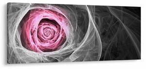 Slika - Apstraktna ruža, fuksija (120x50 cm)