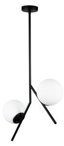 Crna viseća svjetiljka Squid Lighting Diagonal, visina 74 cm