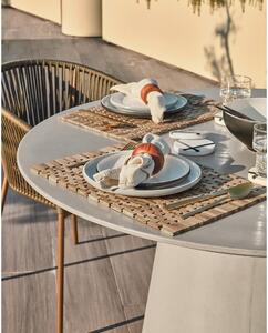 Betonski vanjski blagovaonski stol Kave Home Itai, ⌀ 120 cm