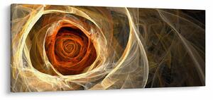 Slika - Apstraktne ruže u vatrenim bojama (120x50 cm)