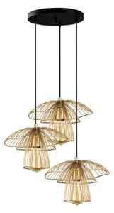 Viseća svjetiljka zlatne boje Squid Lighting Root, visina 117 cm