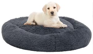 VidaXL Perivi jastuk za pse i mačke tamnosivi 90 x 90 x 16 cm plišani