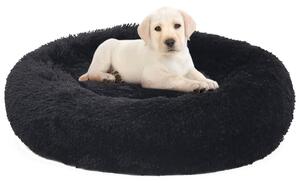 VidaXL Perivi jastuk za pse i mačke crni 90 x 90 x 16 cm plišani