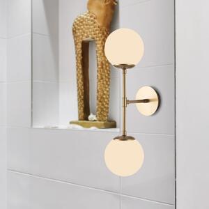 Zidna lampa zlatne boje Squid Lighting Kruva, dužine 58 cm