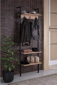 Crna garnitura za hodnik od recikliranog drva Nina - Kalune Design