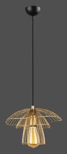 Viseća svjetiljka zlatne boje Squid Lighting Root, visina 117 cm