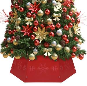 VidaXL Podloga za božićno drvce crvena Ø 68 x 25 cm