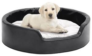 VidaXL Krevet za pse crni i bež 69x59x19 cm od pliša i umjetne kože