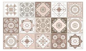 Set s 15 dekorativnih naljepnica za zid Ambiance Ezeiza, 10 x 10 cm
