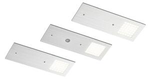 Nortra LED svjetiljka za pod ormarić, pakiranje od 3 komada, boja aluminija - Arcchio, Nortra, prigušiv, Metalik, Dnevna soba, Metal, Moderan