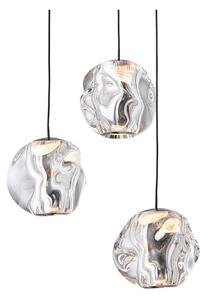 Viseće Svjetiljka LOOM DESIGN, Ice Ball 3, prigušiv, Providna, Dnevna soba, Plastika, Moderan
