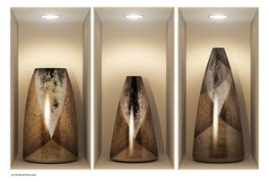 Set od 3 naljepnice s 3D efektom Ambiance Wooden Vases