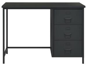VidaXL Industrijski radni stol s ladicama antracit 105x52x75 cm čelik