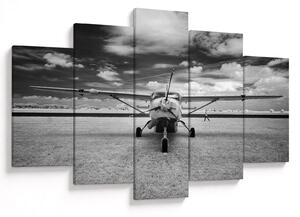 Slika - Avion crno-bijeli (150x105 cm)