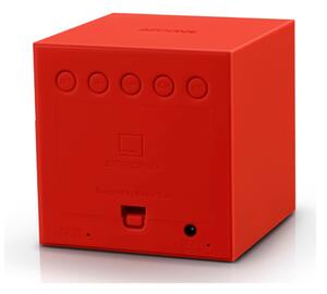 Crvena LED budilica Gingko Gravity Cube