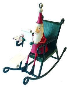 Božićni viseći ukras G-Bork Santa in Rocking Chair