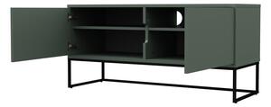 Sivo-zeleni TV stol 118x57 cm Lipp - Tenzo