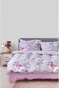 Siva pamučna posteljina za bračni krevet Bonami Selection Belle, 160 x 220 cm