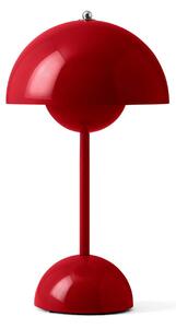 Stolne Lampa &Tradition, Flowerpot VP9, prigušiv, Crvena, Dnevna soba, Plastika, Dizajn