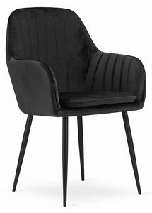 Stolica Lugo - velvet dark - set od 6x
