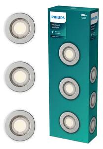 Peridot UGRADBENA SVJETILJKA OKRUGLA 7W GU10 NIKAL 3pk 8721103037114