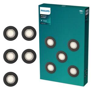 Peridot UGRADBENA SVJETILJKA OKRUGLA 7W GU10 CRNA 5pk 8721103037152